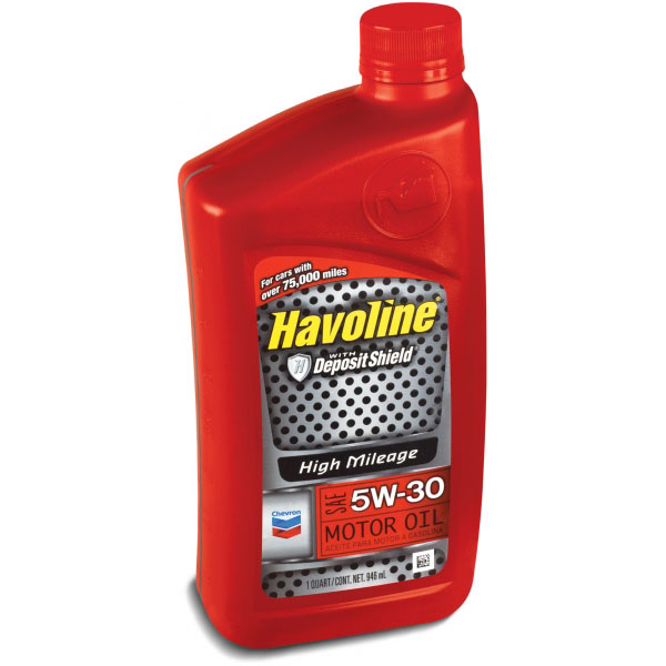 CHEVRON HAVOLINE Hi Mileage Motor Oil 5W-30